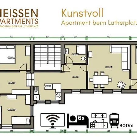 Kunstvoll - Individuelle 4-zimmer Mit Balkon In Apartment *