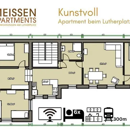 Kunstvoll - Individuelle 4-zimmer Mit Balkon In アパート *